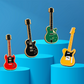 Black LP Style Guitar Enamel Pin