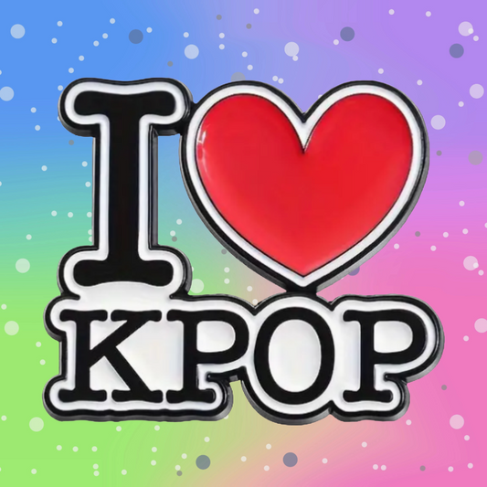 I Love K Pop- Enamel Pin