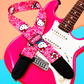 Kitty Pink Guitar Strap