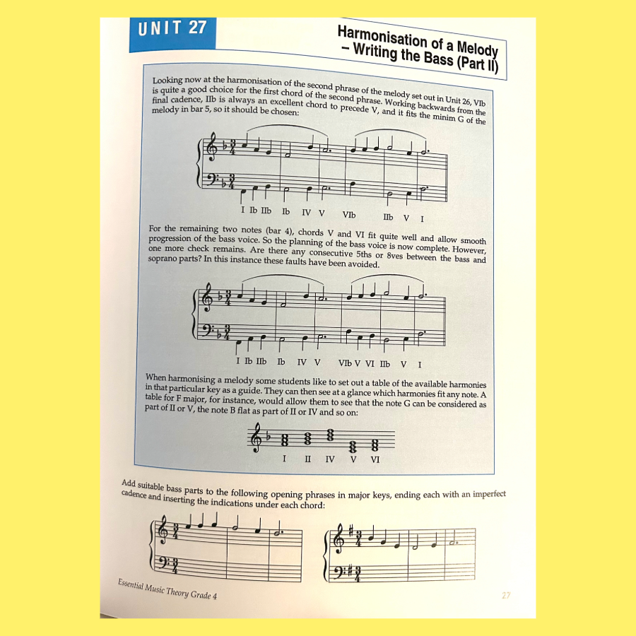 Essential Music Theory - Grade 4 Book