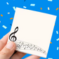 Music Notes Self-Adhesive Square (50 Sheets)