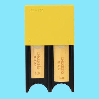 D'Addario Woodwind Reed Guard (Yellow)- Clarinet and Alto/Soprano Saxophone