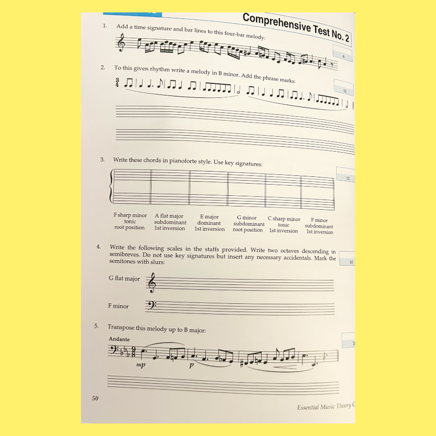Essential Music Theory - Grade 4 Book
