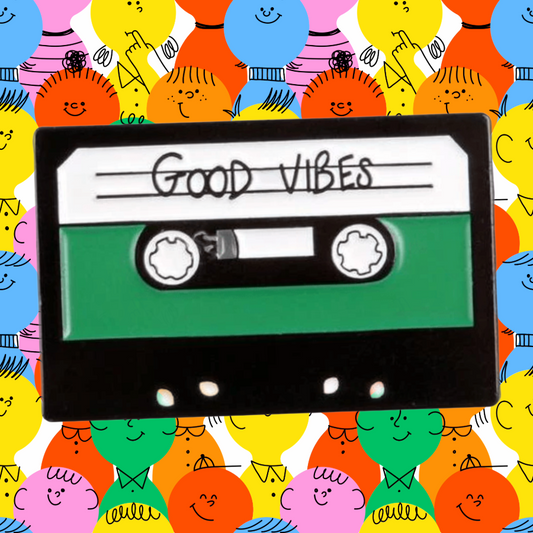 Good Vibes - Retro Cassette Enamel Pin
