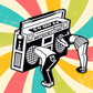 Retro Stereo - Enamel Badge