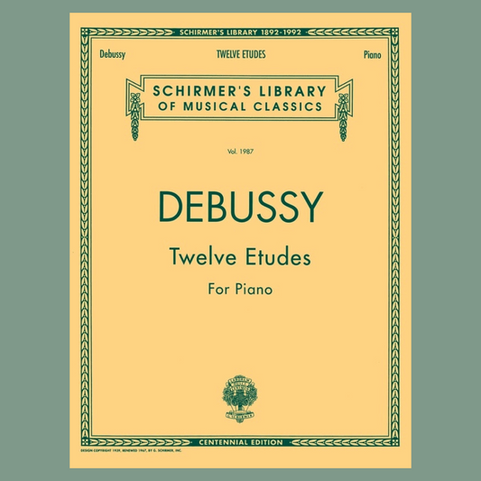 Debussy- Twelve Etudes for Piano Book (Advanced)