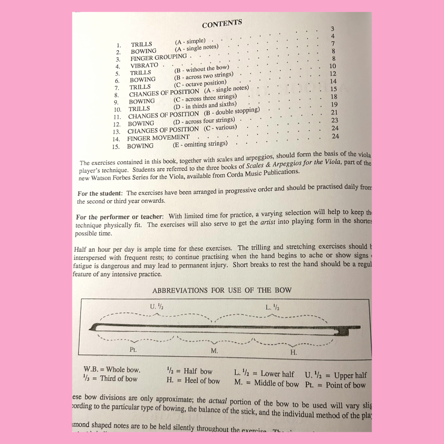 Watson Forbes - A Book of Daily Exercises for Viola Players