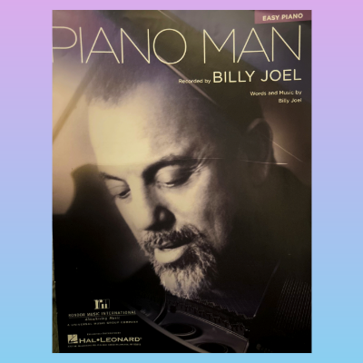 Billy Joel - Piano Man - Easy Piano Single Sheet Music (Lyrics and Guitar Chords)