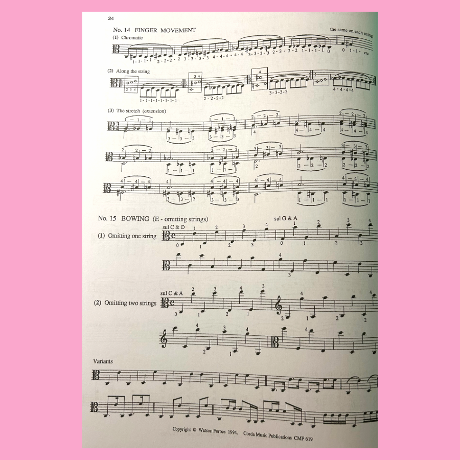 Watson Forbes - A Book of Daily Exercises for Viola Players