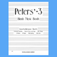 Peters 3 - Blank Music Manuscript Book (White) - References, Music Terms and 10 Staves