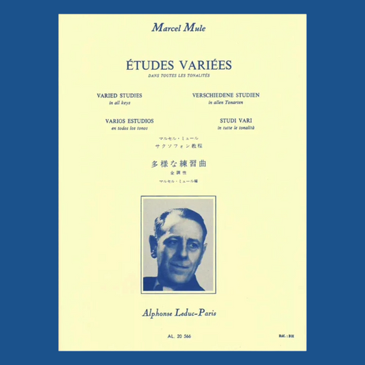 Marcel Mule - Varied Studies In All Keys Saxophone Book (Renowned Technical Studies)