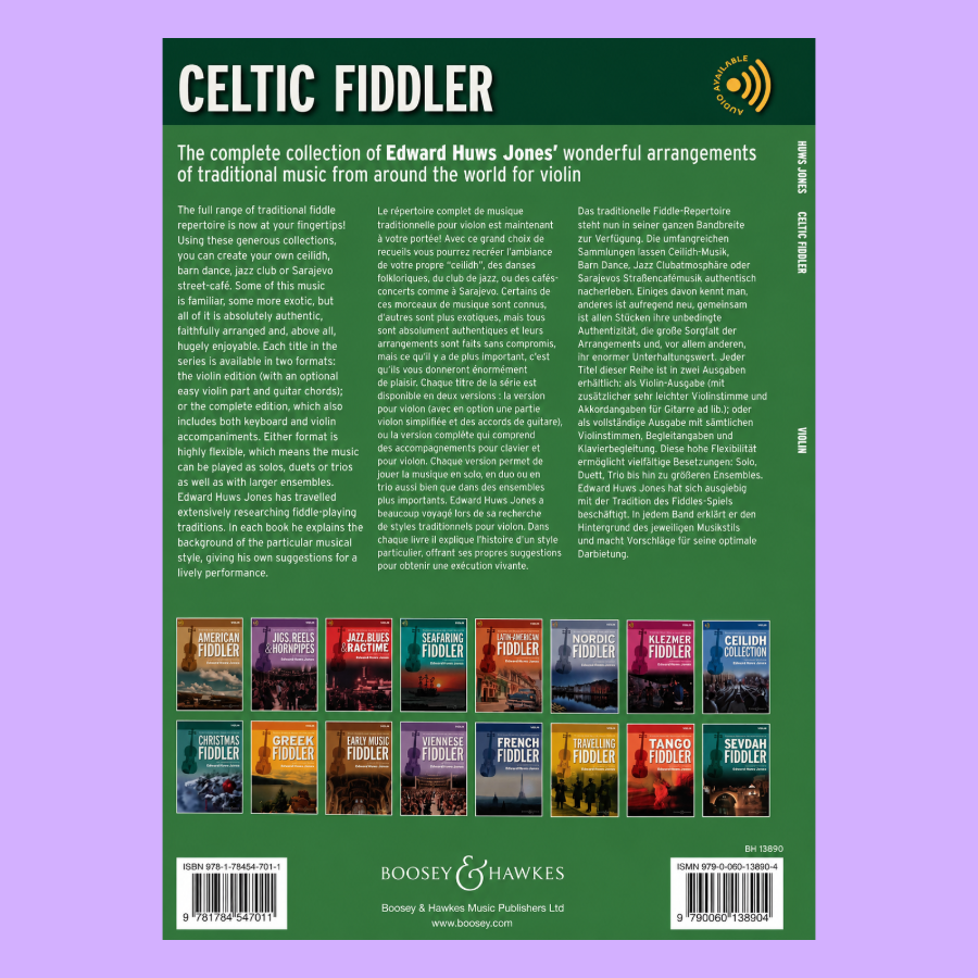 Celtic Fiddler - Violin Edition Book/Audio