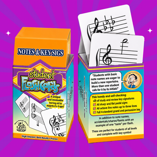 Student Flash Cards Notes And Key Signatures