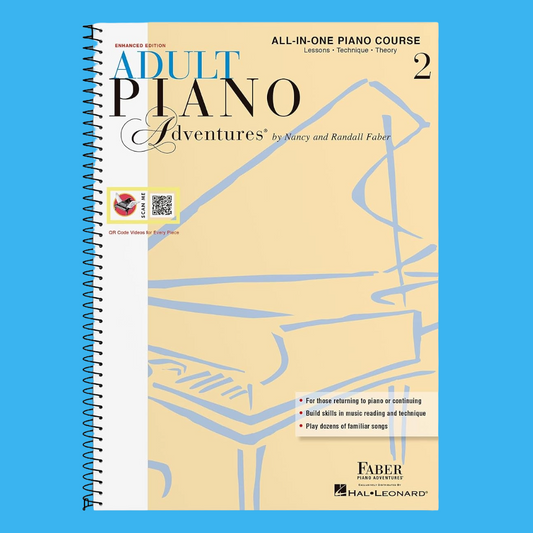 Adult Piano Adventures: Adult All In One Lesson Book 2 (Book/Ola) Spiral Bound