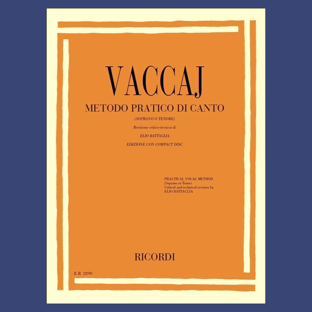 Nicola Vaccai - Practical Vocal Method Soprano/Tenor Book and Audio
