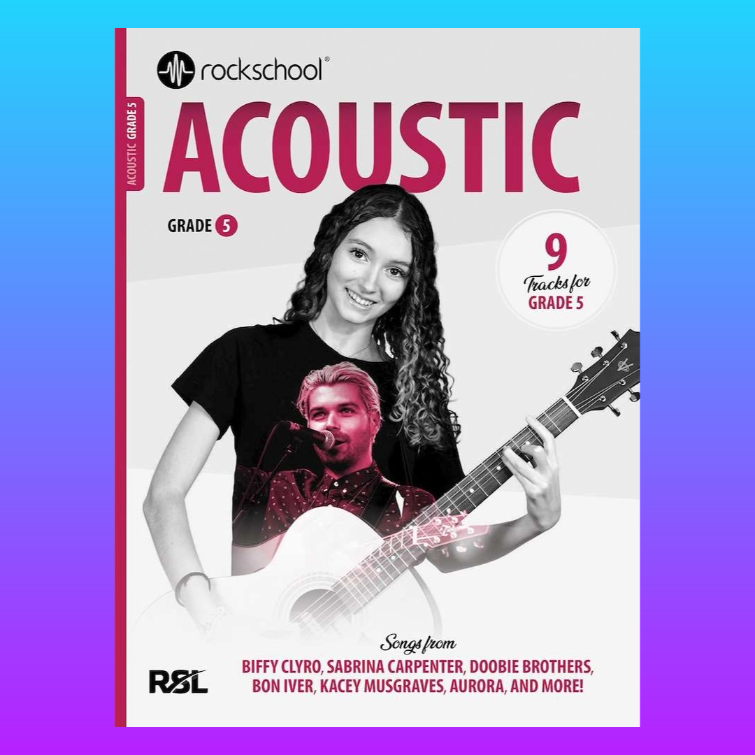 Rockschool Acoustic Guitar Bundle Pack C - Grade 5-8 - 4 Books - New 2026 (PREORDER NOW)