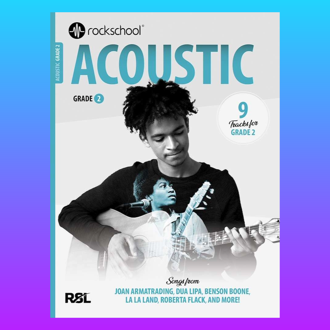 Rockschool Acoustic Guitar Bundle Pack A - Full Set (Debut -Gr 8) 9 Books - New 2026 (PREORDER NOW)