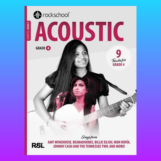 Rockschool Acoustic Guitar Grade 4 (2026) Book with Online Audio NEW