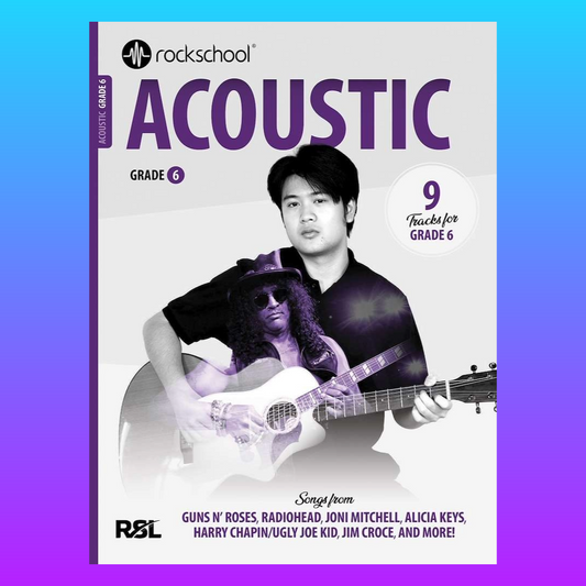 Rockschool Acoustic Guitar Grade 6 (2026) Book with Online Audio NEW