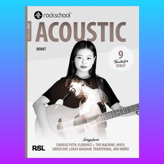 Rockschool Acoustic Guitar Debut (2026) Book with Online Audio NEW