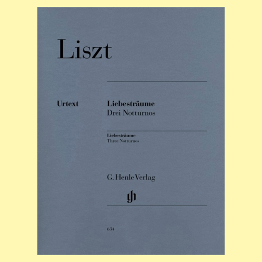 Franz Liszt - Liebestraum Nos 1 to 3 Piano Solo Book