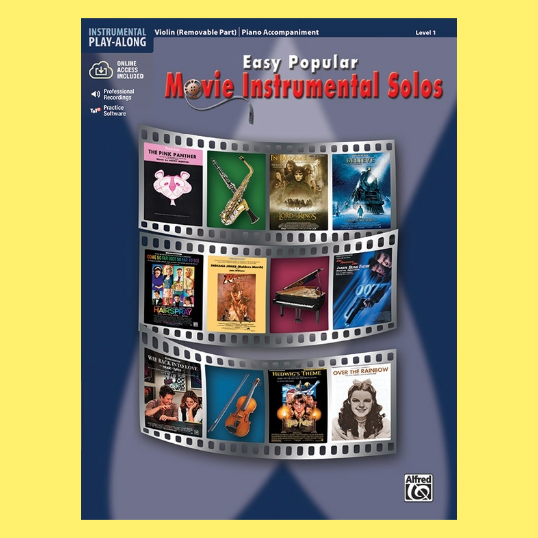 Easy Popular Movie Instrumental Solos Violin Book/Ola