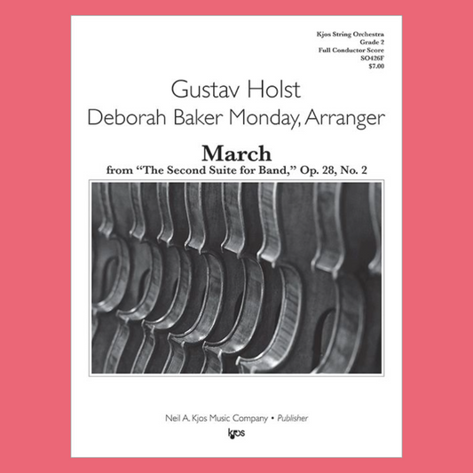 March from “Second Suite for Band,” Op. 28, No. 2 - Score Book