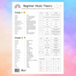 Musically Gifted - 100 Days of Practice Rainbow A3 Music Practice Chart with Stickers