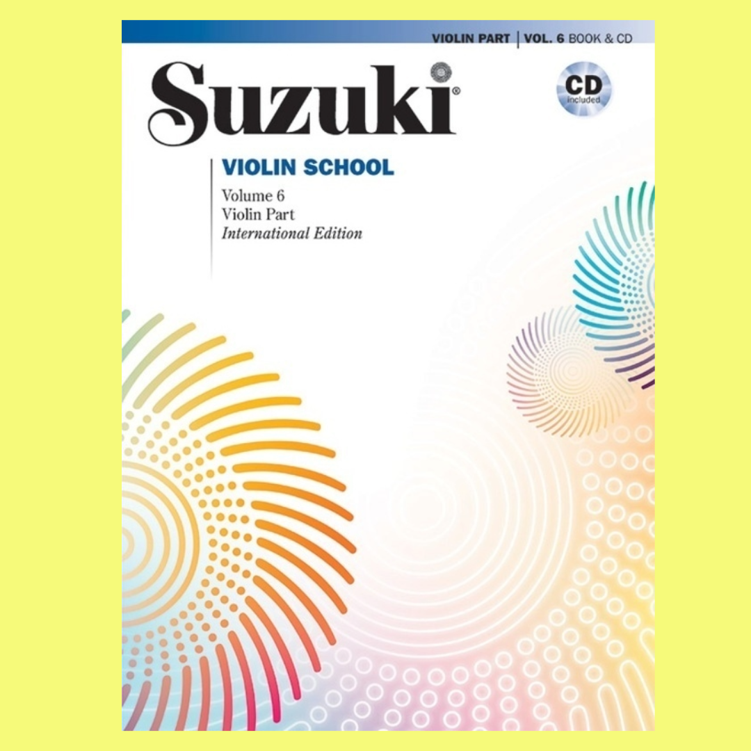 Suzuki Violin School - Volume 6 Violin Part Book with CD