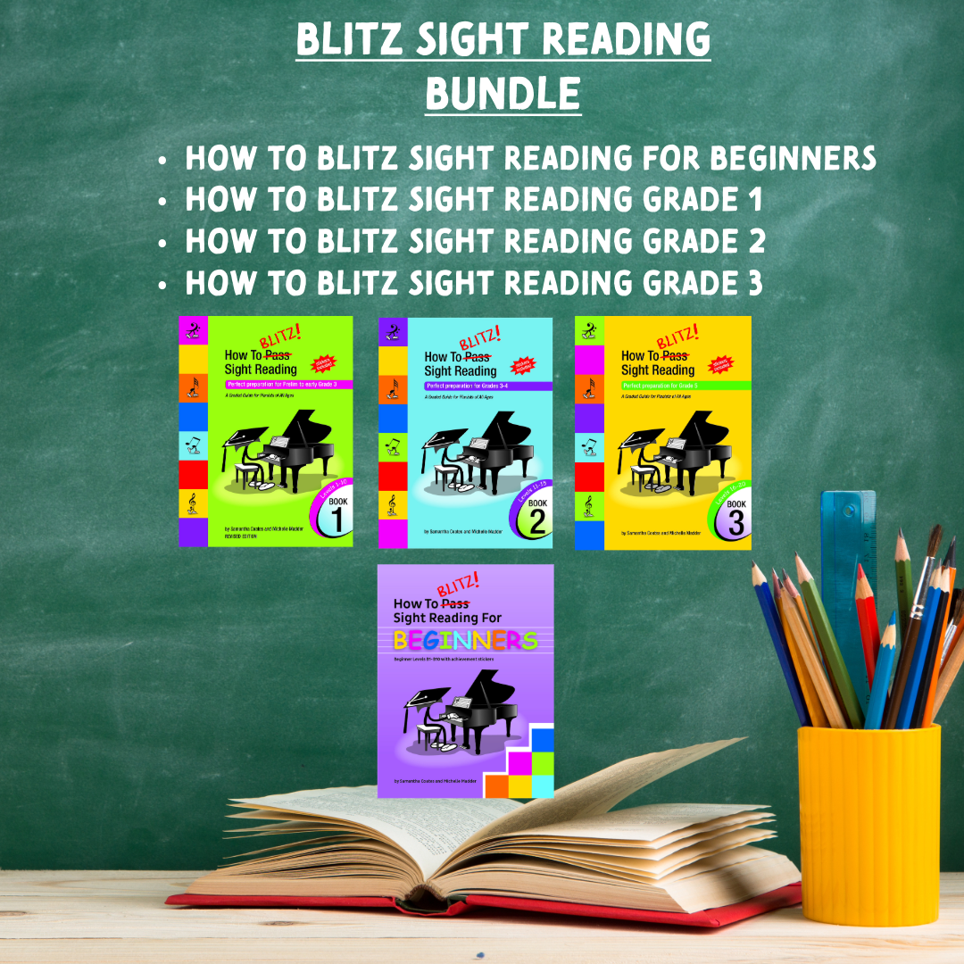 Blitz Sight Reading Teacher's Bundle - Sight Reading Beginner + Books 1-3