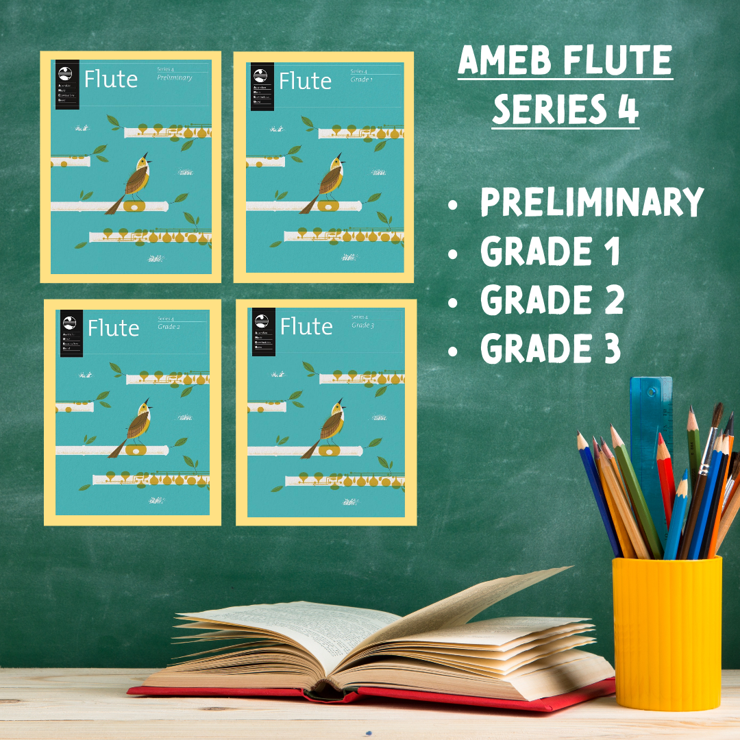 AMEB Flute Series 4 Teacher's Pack A (Preliminary Grade 3) 4 x Book