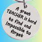 A Great Teacher is Hard to Find - Keychain