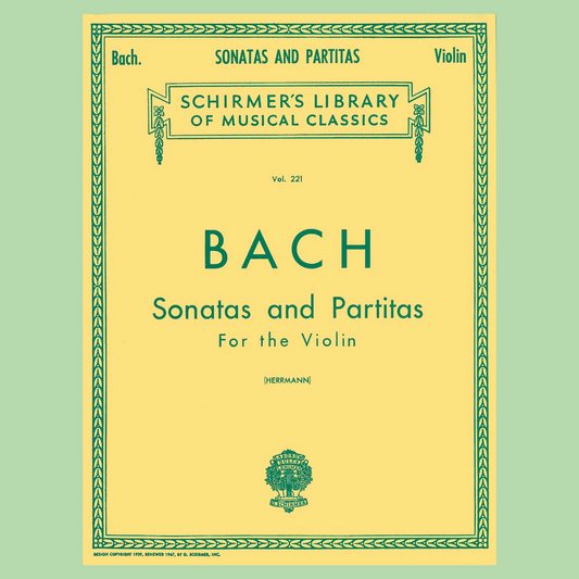 Bach - Sonatas and Partitas For Violin Book