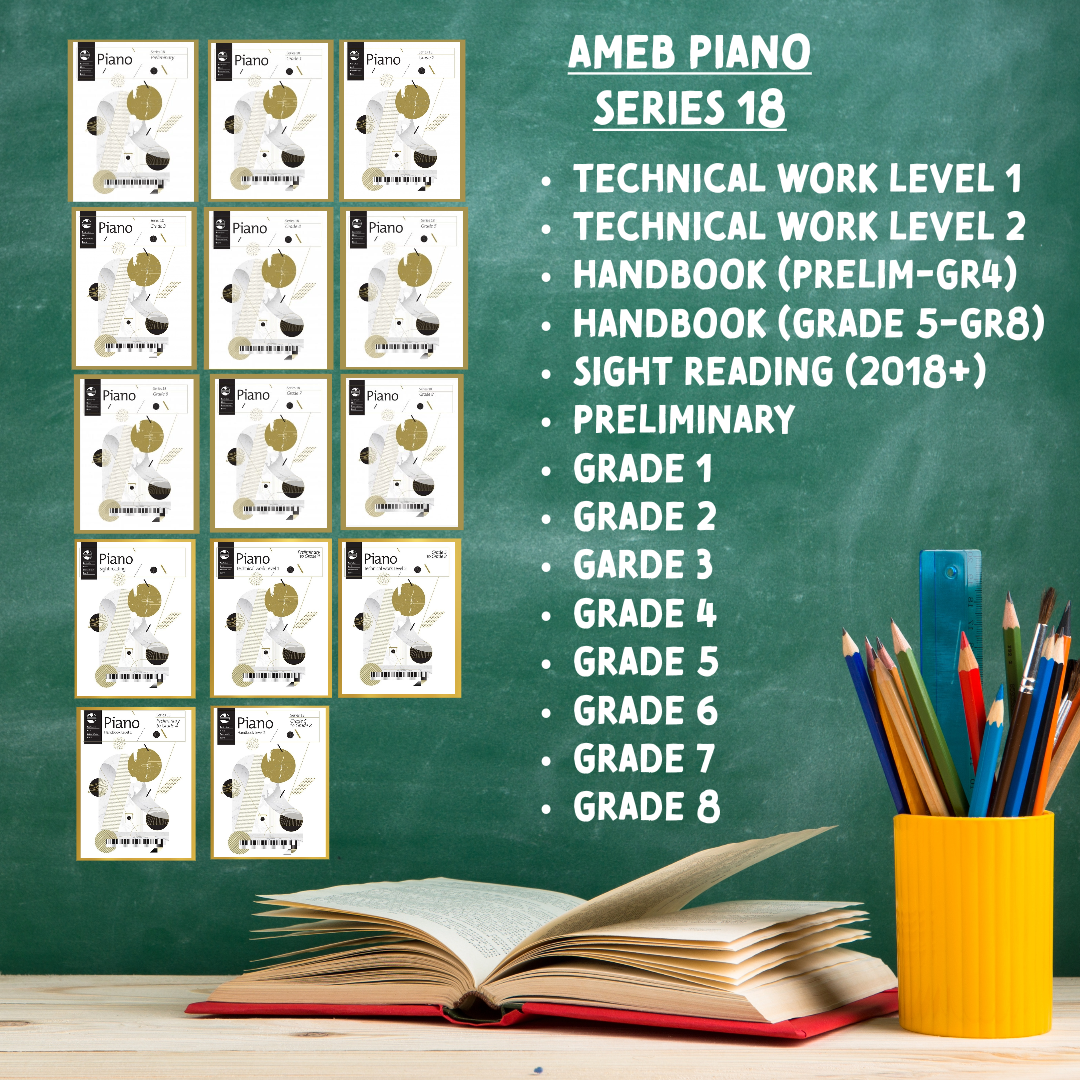 AMEB Piano Series 18 - Teacher Pack E (Prelim-Gr8) + Technical, Sight Reading & Handbooks