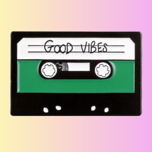 Good Vibes Cassette Enamel Pin