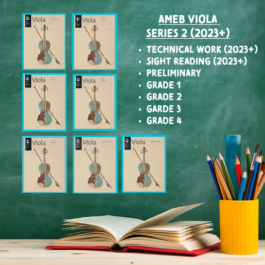 Viola Series 2 - Teacher Pack A (Preliminary to Grade 4 + Technical & Sight Reading ) x 7 Books