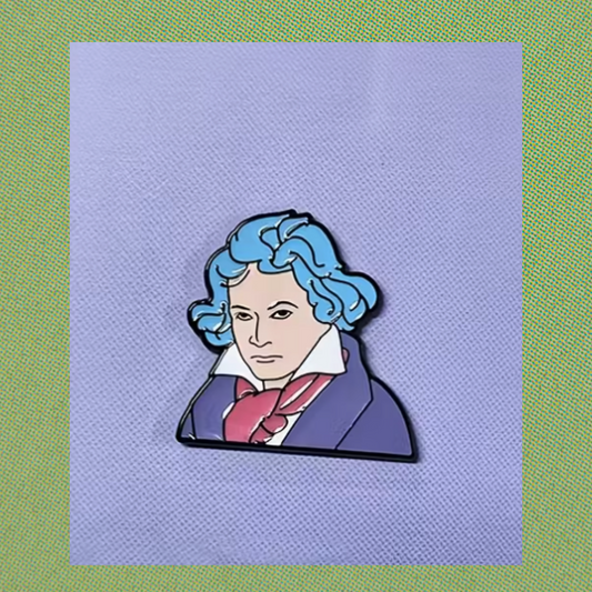 Beethoven Cartoon Classical Musical Enamel Pin