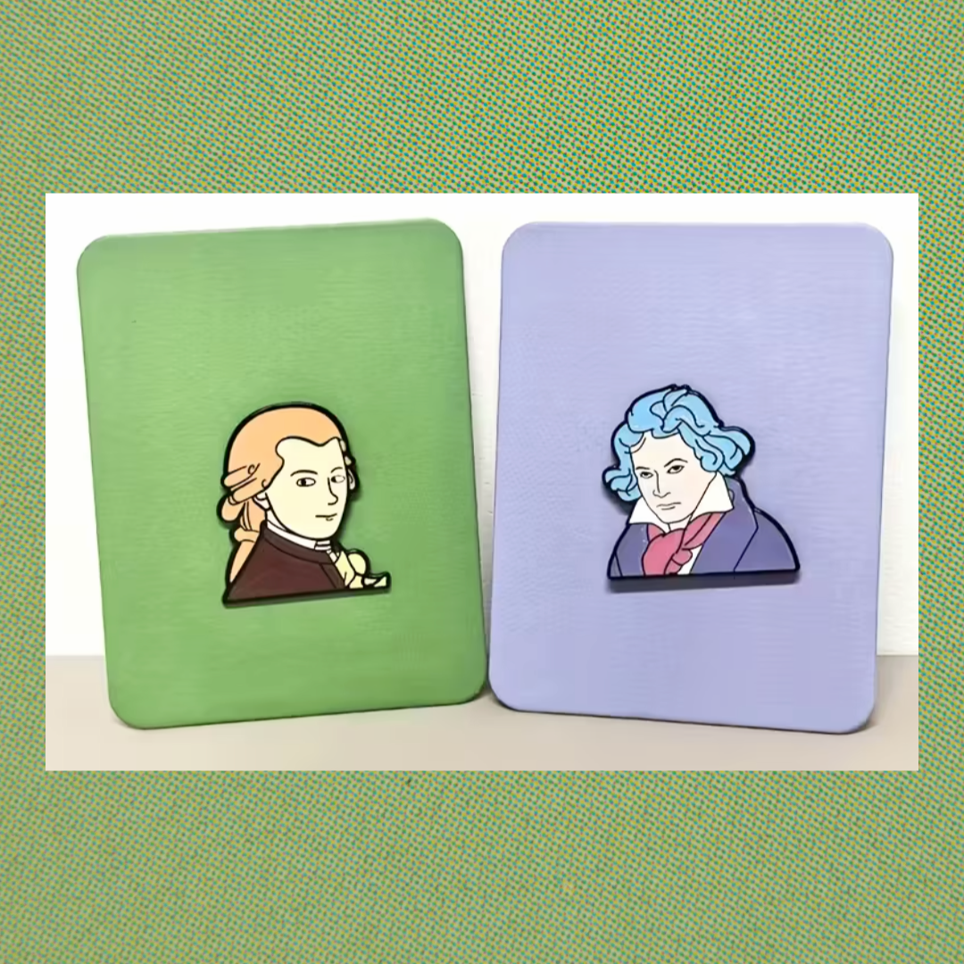 Beethoven Cartoon Classical Musical Enamel Pin