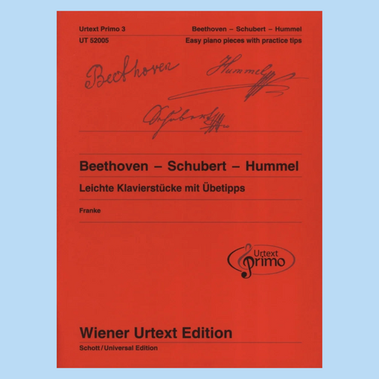 Easy Piano Pieces with Practising Tips 3 Book (Beethoven, Schubert and Hummel)