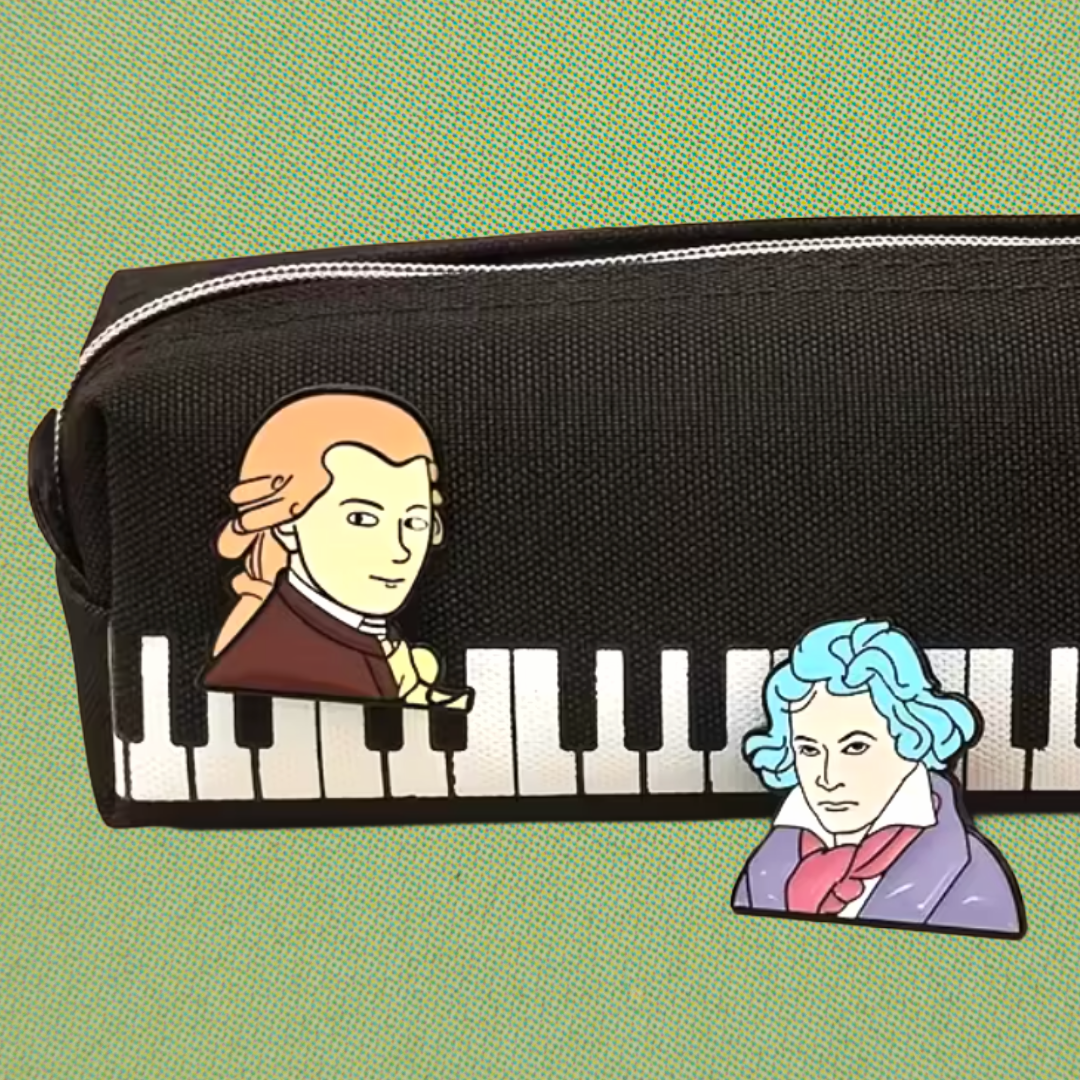 Beethoven Cartoon Classical Musical Enamel Pin
