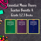 Essential Music Theory - Teacher Bundle A (Grade 1,2,3 Books)