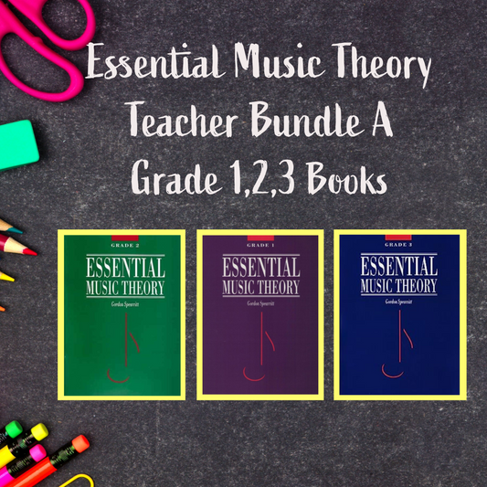 Essential Music Theory - Teacher Bundle A (Grade 1,2,3 Books)