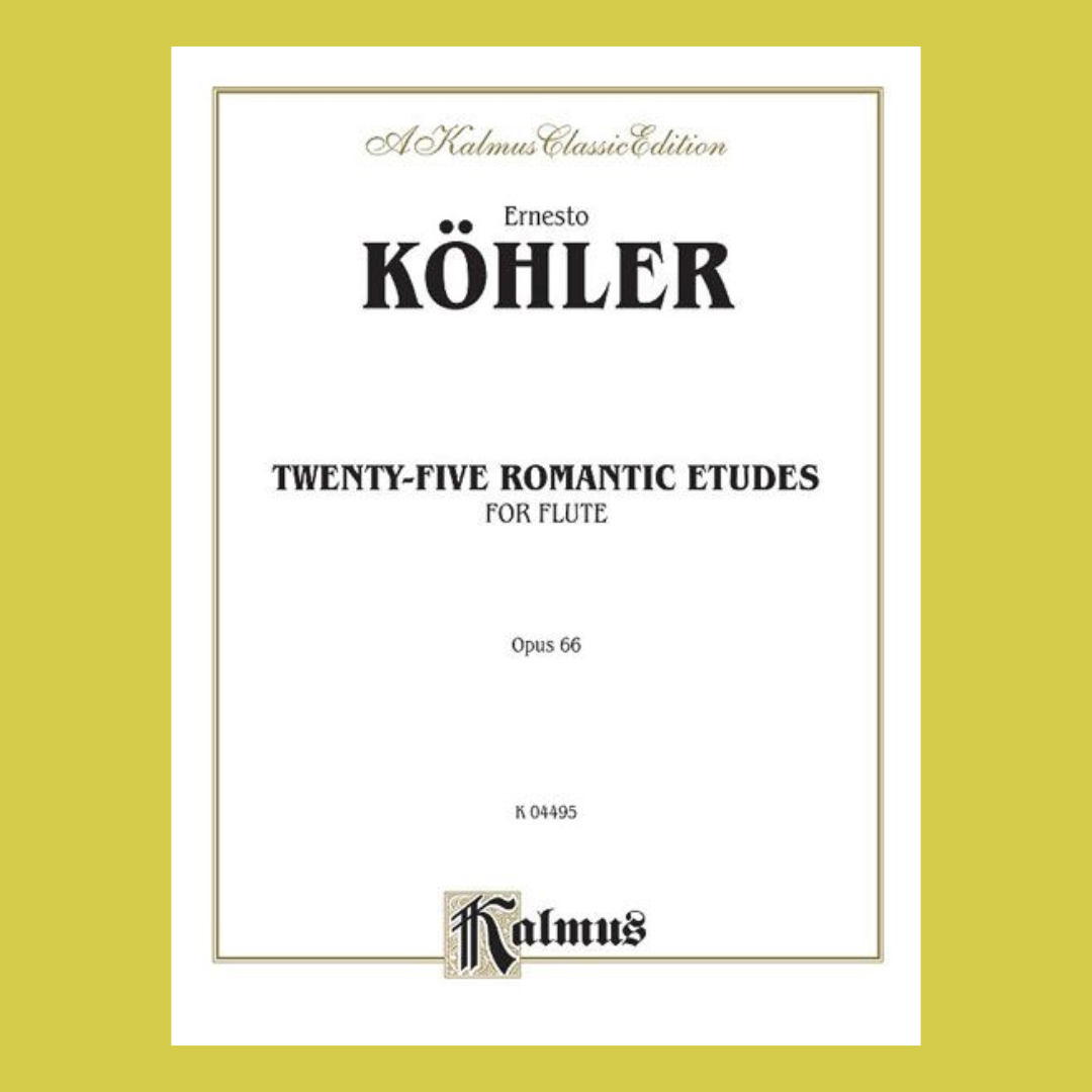 Koehler - 25 Romantic Etudes Op 66 For Flute