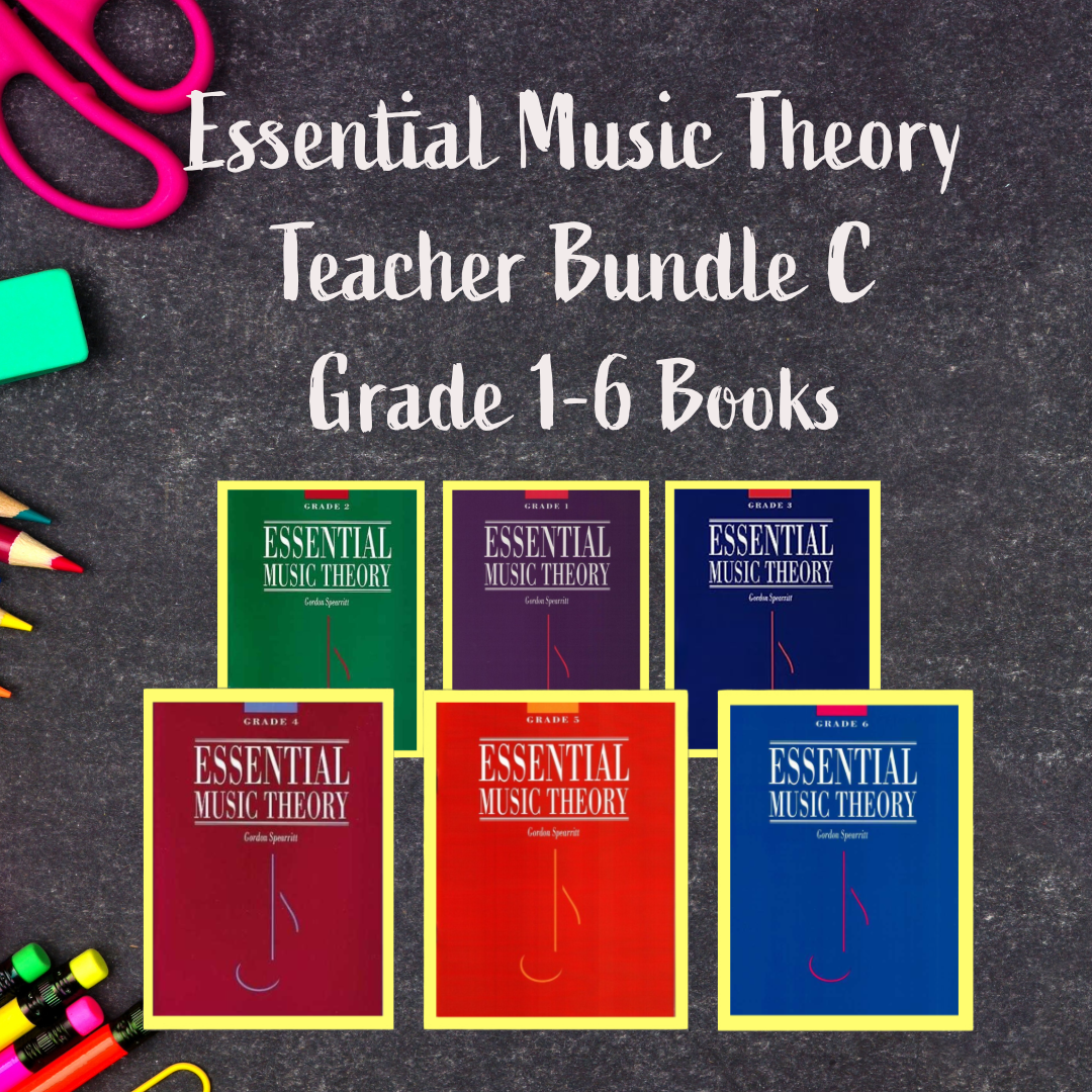 Essential Music Theory - Teacher Bundle C (Grade 1-6 Books)