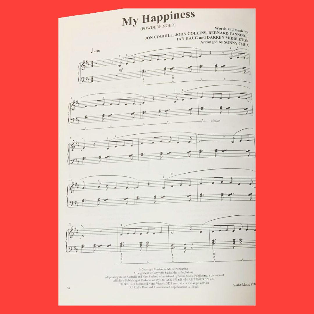 Sasha Plays Piano Beginner To Intermediate Book 1 (Missy Higgins, Powderfinger & more)