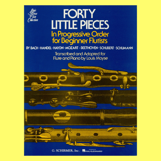 40 Little Pieces For Flute with Piano Accompaniment Book