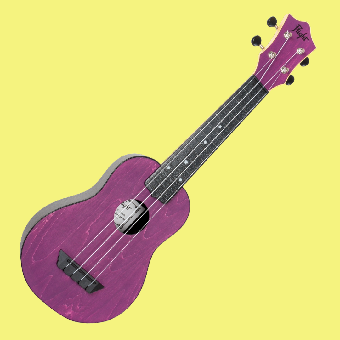 Flight TUS35 ABS Travel Soprano Purple Ukulele with Gig Bag