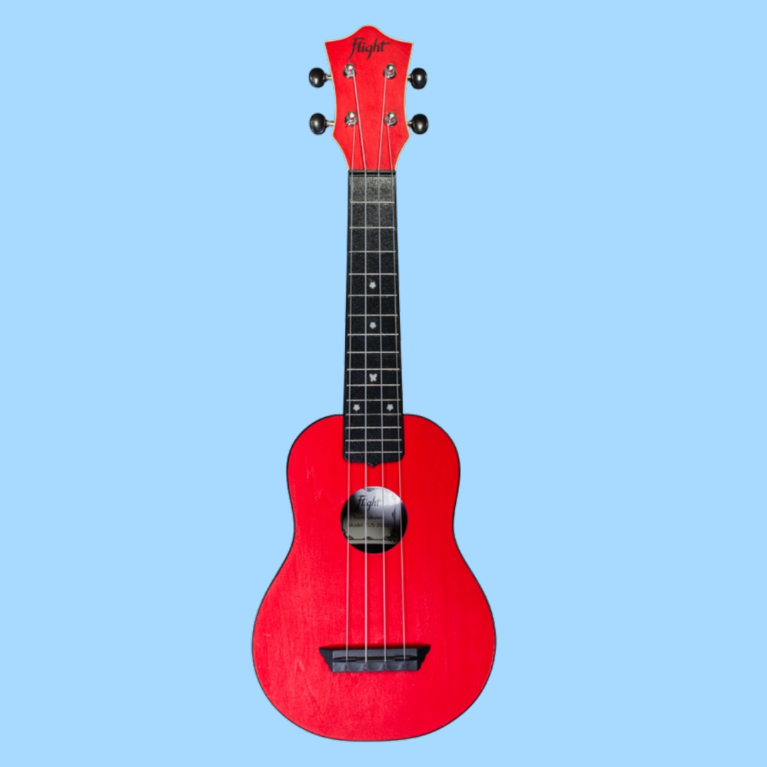 Flight TUS35 ABS Travel Soprano Red Ukulele with Gig Bag