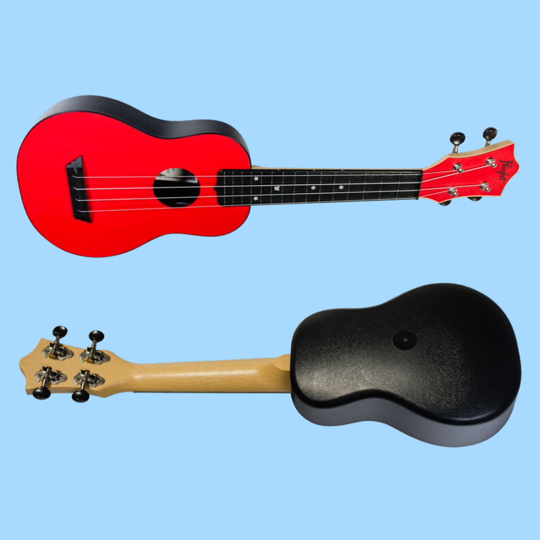 Flight TUS35 ABS Travel Soprano Red Ukulele with Gig Bag