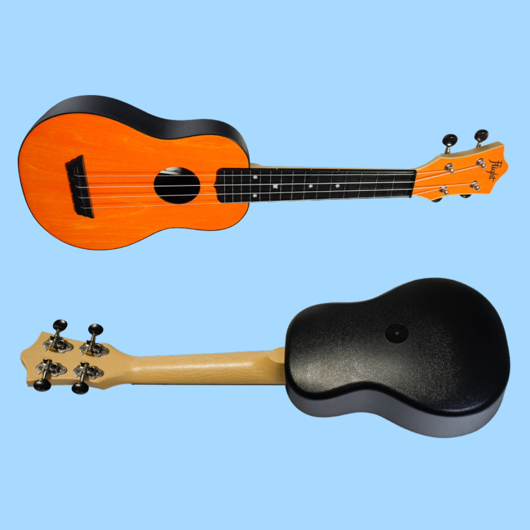 Flight TUS35 ABS Travel Soprano Orange Ukulele with Gig Bag